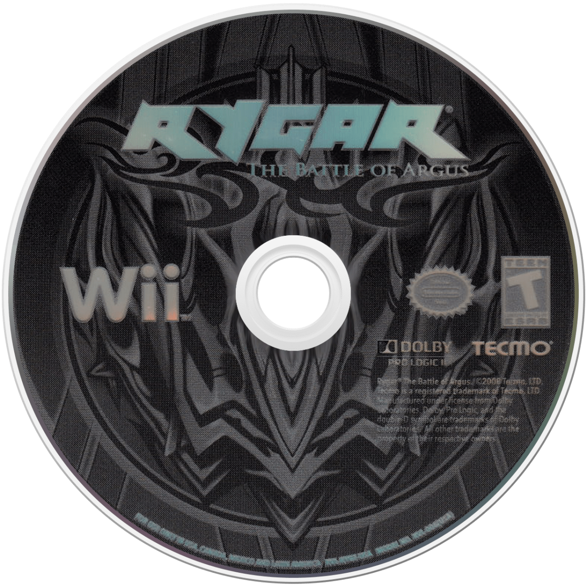 Rygar The Battle of Argus retro Wii video game Rygar fantasy action adventure hack and slash mythological combat platform gameplay console title Nintendo Wii release disc