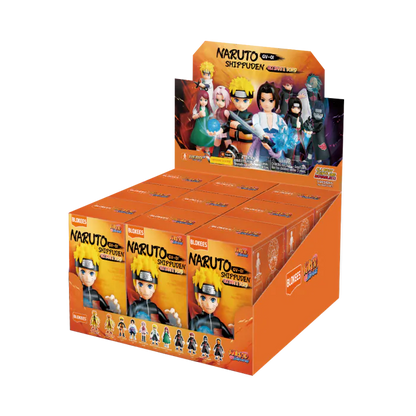Blokees Naruto Galaxy Version Ultimate Bond blind box collectible series inspired design featuring buildable anime ninja character figures aesthetic mystery box assortment iconic Naruto universe friendships and rivalries themed mini models detailed stylized designs dynamic collectible display presentation