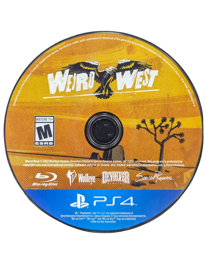 Weird West Reserve Edition #4 PlayStation 4 PS4 video game, limited edition 2884 of 3000, complete in box CIB, action RPG, dark western adventure disc