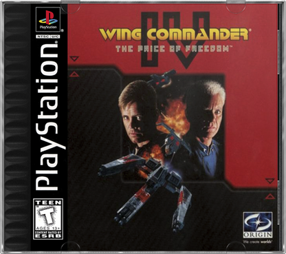 Wing Commander IV retro sci-fi space combat simulation game for PlayStation 1 (PS1) cover art