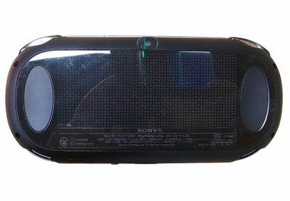 PlayStation Vita 1000 PS Vita 1000 Persona 4 Japanese JP edition handheld gaming console featuring Persona 4 themed design portable PlayStation gaming OLED display handheld controls Japanese import console scratch and scuff condition classic Sony hardware and collectible gaming appeal back