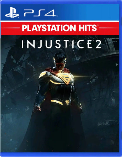 Injustice 2 [PlayStation Hits] – PlayStation 4 (PS4) video game cover image, superhero fighting game for PS4