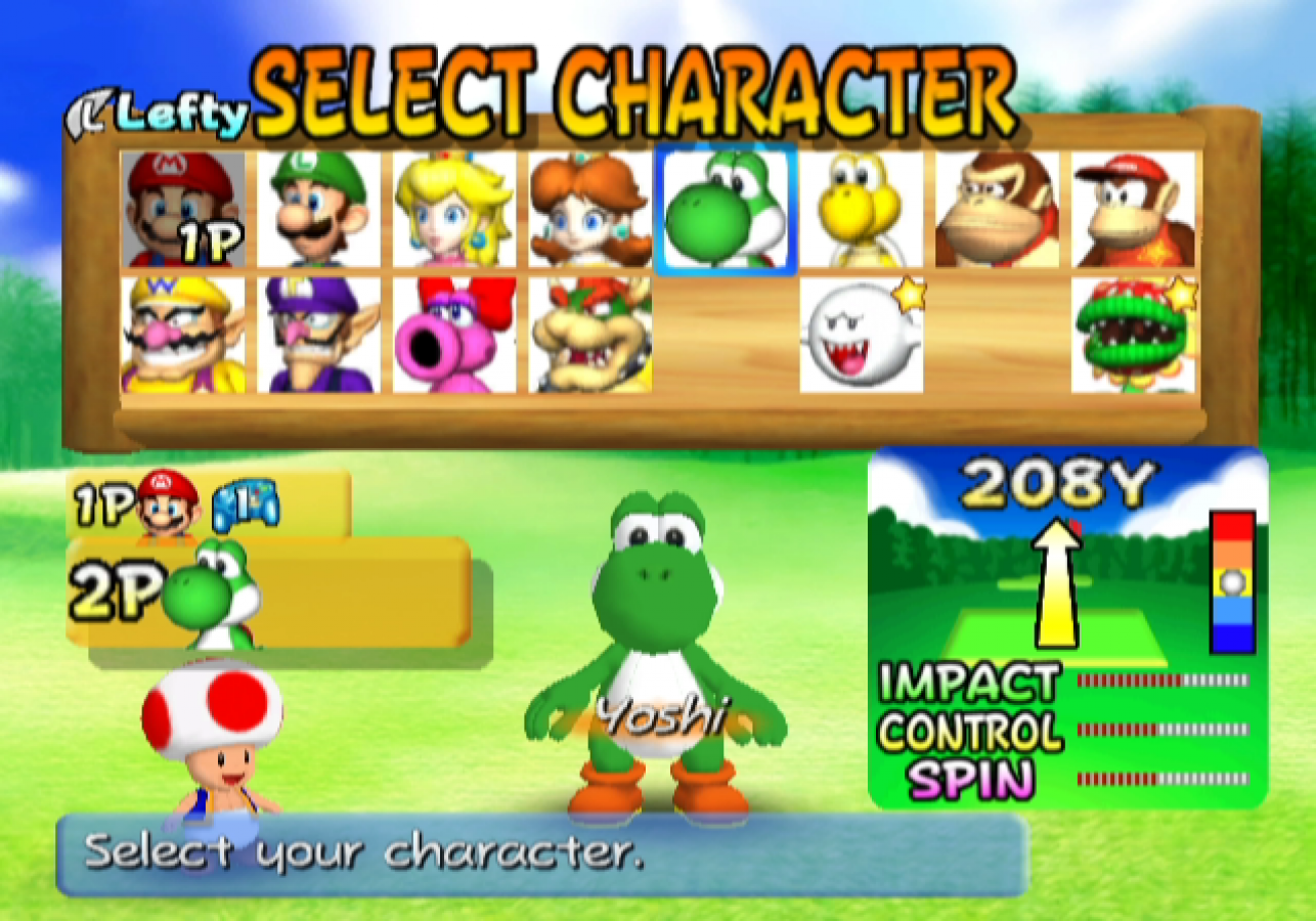Mario Golf: Toadstool Tour [Player's Choice] gameplay for GameCube (GC) sports golf video game