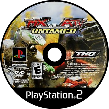 MX vs ATV Untamed – PlayStation 2 (PS2) off-road racing video game disc