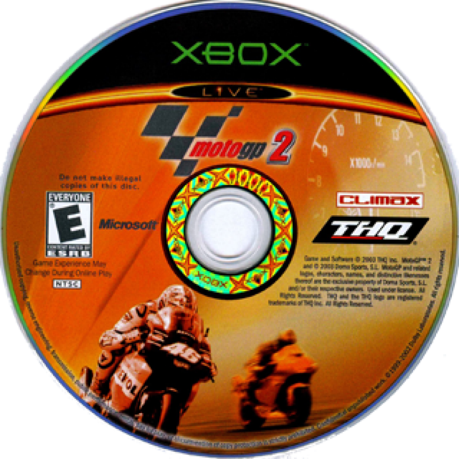 MotoGP 2 disc for Xbox (XBOX) video game