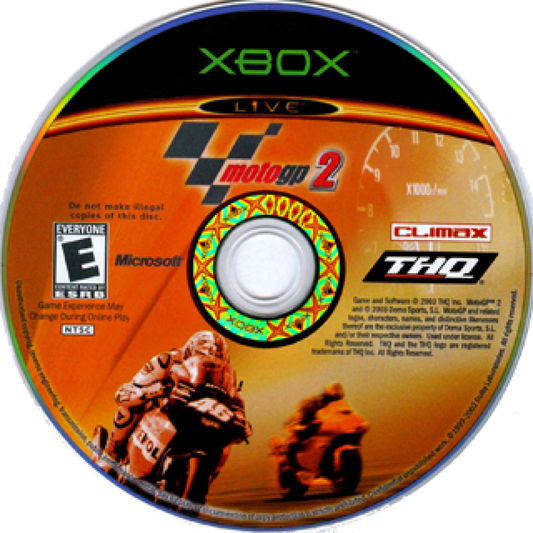MotoGP 2 disc for Xbox (XBOX) video game