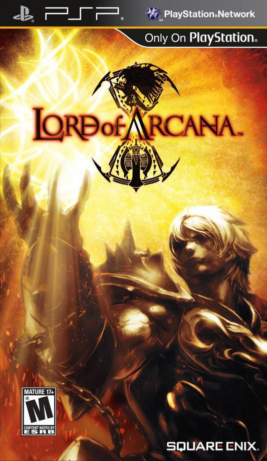Lord of Arcana cover art for PlayStation Portable (PSP) action role-playing game