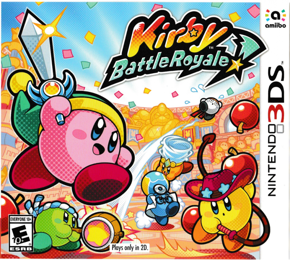 Kirby Battle Royale Nintendo 3DS 3DS for video game enthusiasts featuring multiplayer arena combat fast paced Kirby action multiple game modes copy abilities colorful stages competitive battles and collectible gaming appeal cover art