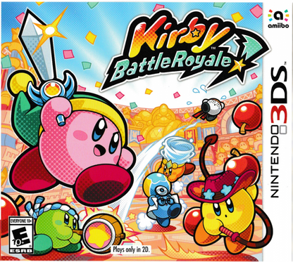 Kirby Battle Royale Nintendo 3DS 3DS for video game enthusiasts featuring multiplayer arena combat fast paced Kirby action multiple game modes copy abilities colorful stages competitive battles and collectible gaming appeal cover art