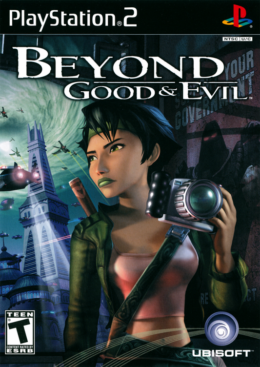Beyond Good and Evil PS2 PlayStation 2 game action adventure stealth sci fi classic Ubisoft title retro video game disc collectible for PS2 console front cover