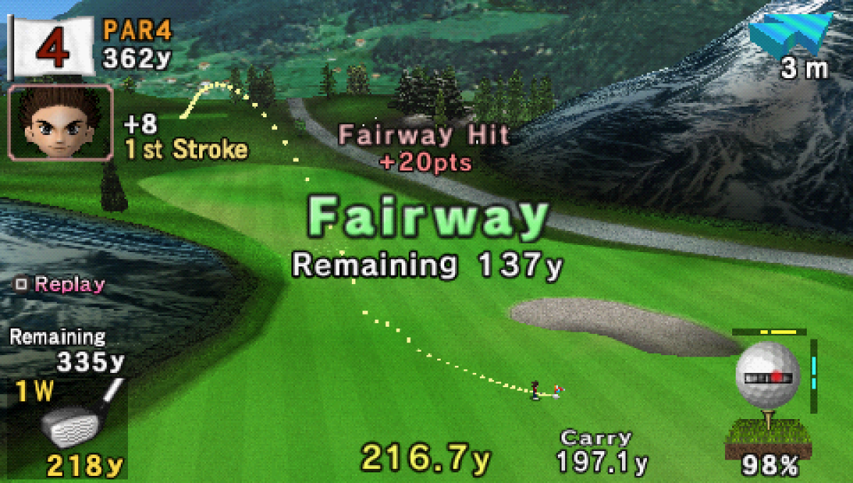 Hot Shots Golf: Open Tee [Greatest Hits] gameplay for PlayStation Portable (PSP) golf sports game