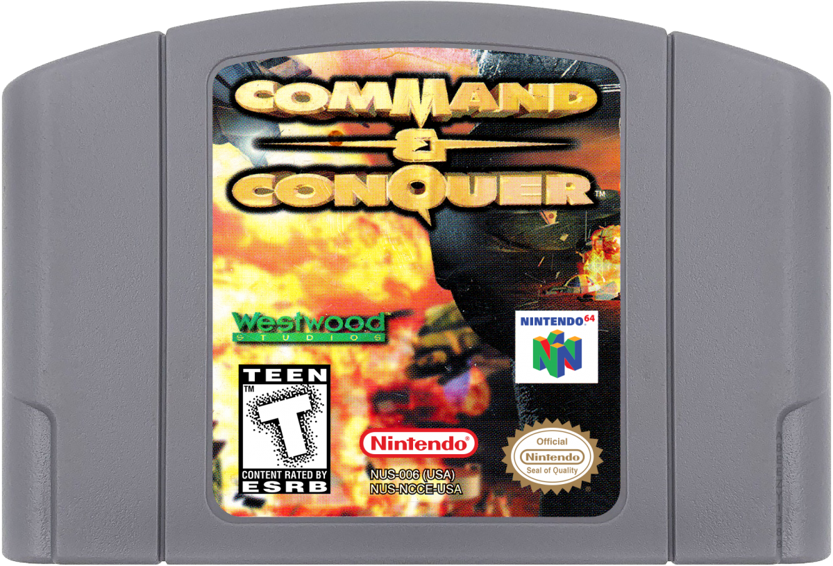 Command and Conquer cartridge for Nintendo 64 (N64) video game