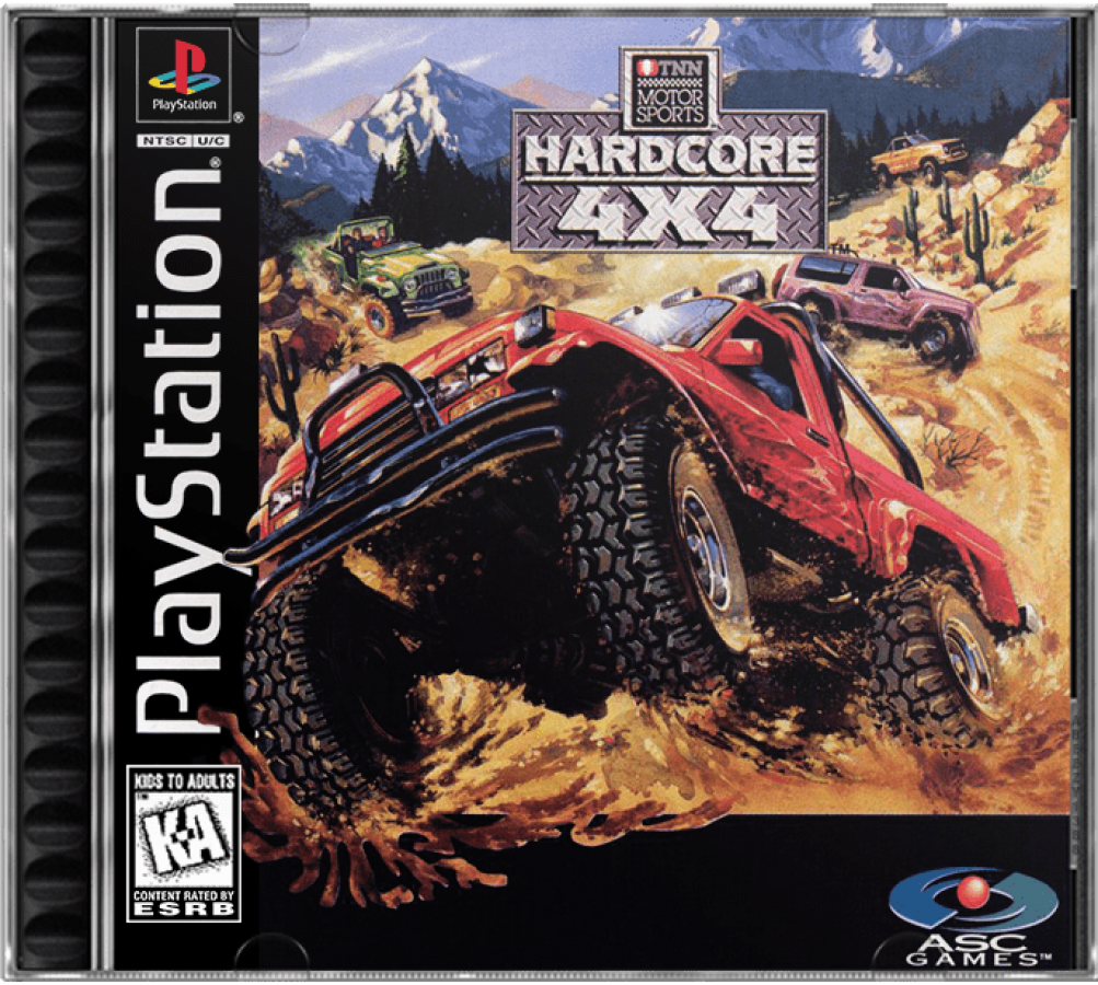TNN Motorsports Hardcore 4X4 cover art for PlayStation 1 (PS1) video game