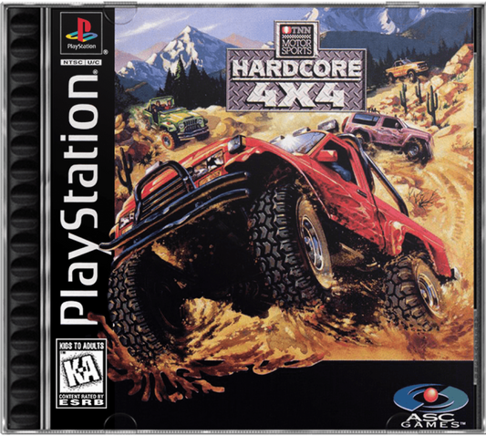 TNN Motorsports Hardcore 4X4 cover art for PlayStation 1 (PS1) video game
