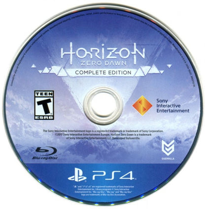 Horizon: Zero Dawn [Complete Edition] – PlayStation 4 (PS4) video game disc, open-world action RPG exclusive to PS4 featuring Aloy’s adventure in a post-apocalyptic world