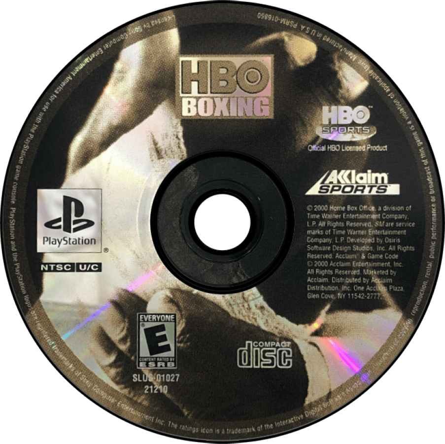 HBO Boxing retro PlayStation video game HBO Boxing sports boxing simulation realistic fighters arcade style combat multiplayer matches console title Sony PlayStation release disc