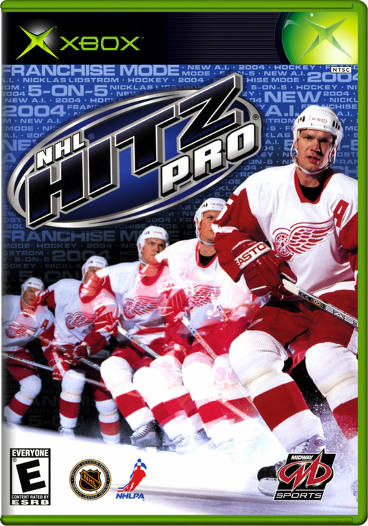 NHL Hitz Pro Xbox featuring realistic hockey gameplay with dynamic action cover art 
