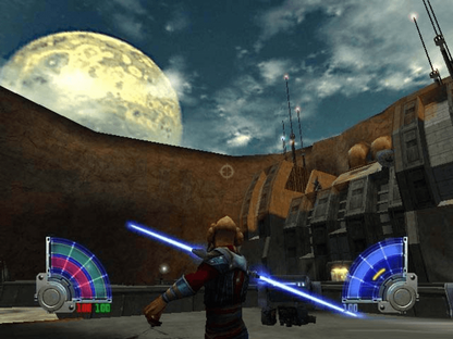 Star Wars Jedi Knight Jedi Academy for Xbox (Xbox), gameplay action adventure video game.