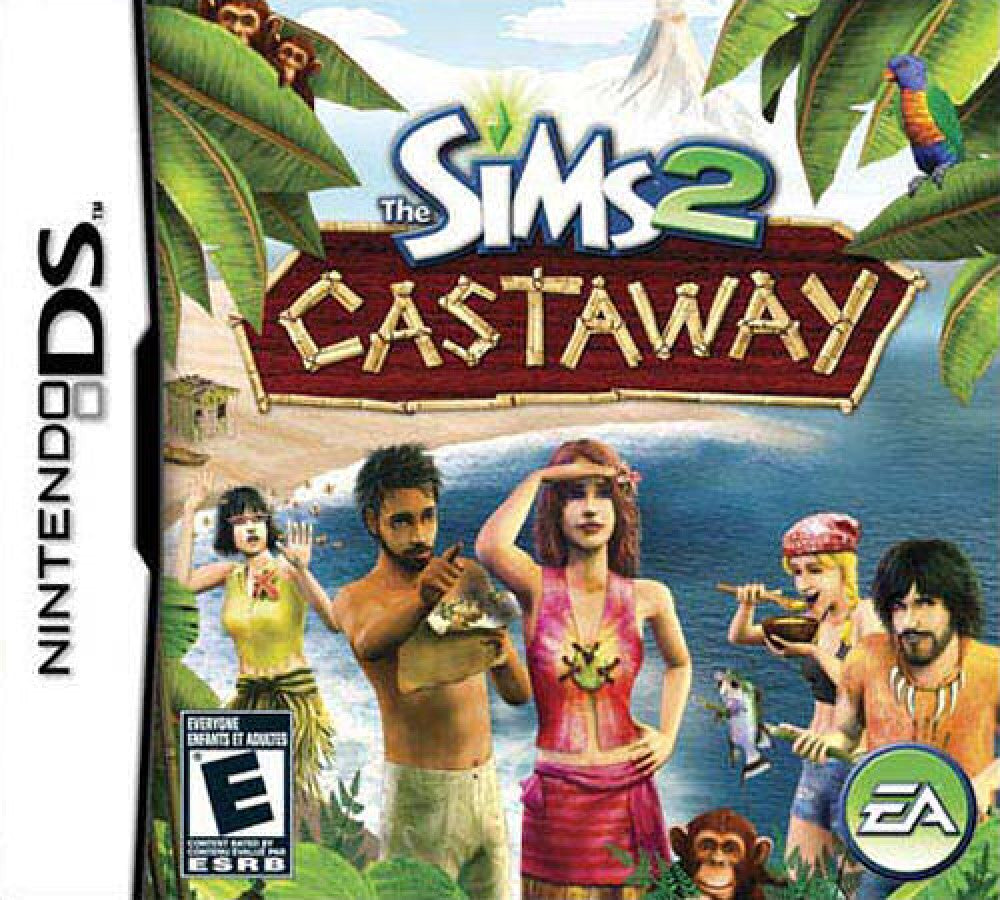 The Sims 2: Castaway cover art for Nintendo DS (DS) video game