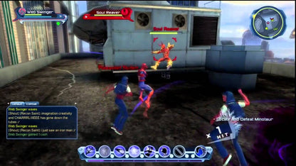 DC Universe Online PlayStation 3 MMORPG massively multiplayer online superhero action video game create-your-own-hero villain DC Comics universe Superman Batman Joker factions iconic villains missions combat co-op gameplay screenshot