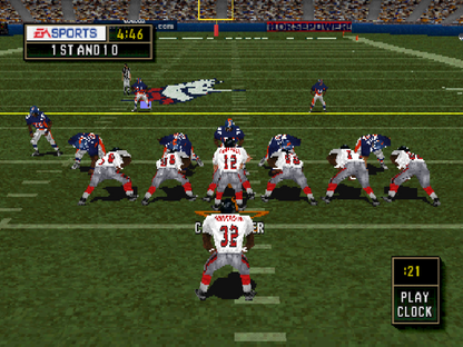 Madden NFL 2000 PlayStation 1 PS1 video game, American football sports simulation, classic Madden gameplay, franchise and multiplayer modes gameplay screenshot
