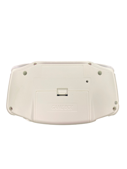 Game Boy Advance (GBA) [IPS Screen Mod] [White Reshell] [Good] back of console
