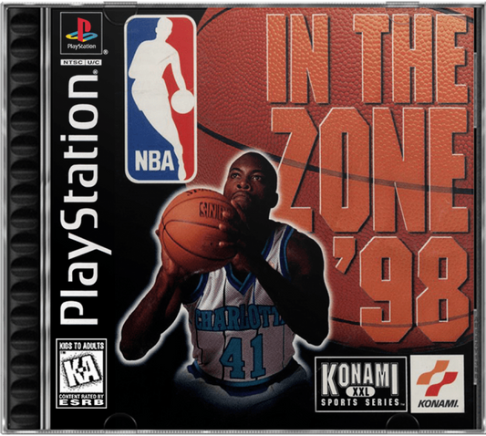 NBA in the Zone '98 cover art for PlayStation 1 (PS1) video game