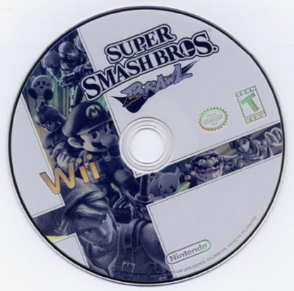 Super Smash Bros Brawl disc cover art for Nintendo Wii (Wii) video game