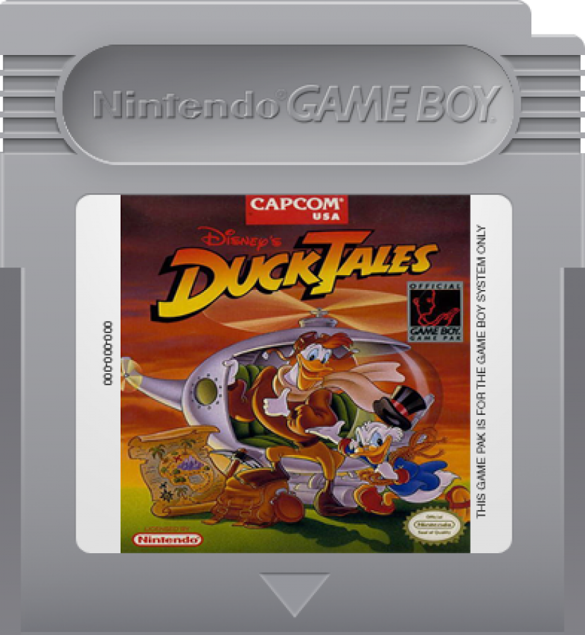 Duck Tales Game Boy Disney platformer action video game Scrooge McDuck treasure hunting pogo jump cane bounce Capcom NES port handheld retro classic 8-bit cartridge
