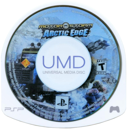 MotorStorm: Arctic Edge disc for PlayStation Portable (PSP) racing game