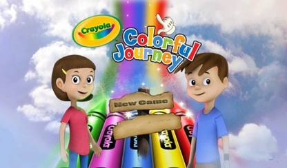 Crayola Colorful Journey title screen art for Nintendo Wii (Wii) video game