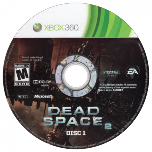 Dead Space 2 disc 1 for Xbox 360 (X360) survival horror video game