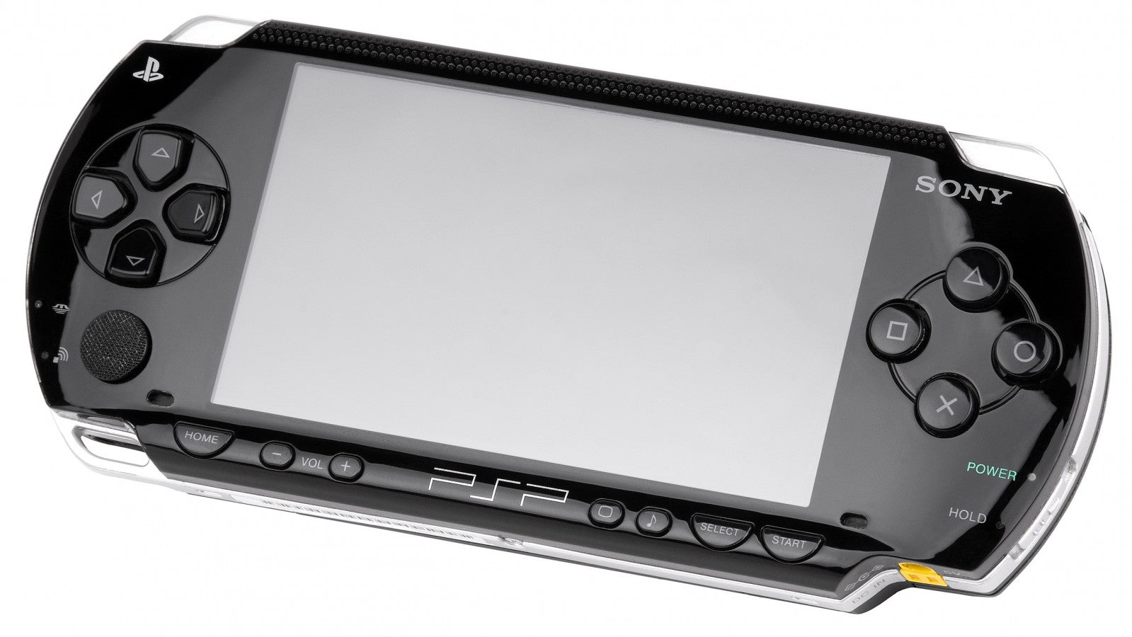 PSP 1000 handheld console featuring classic portable design with widescreen display for retro gaming