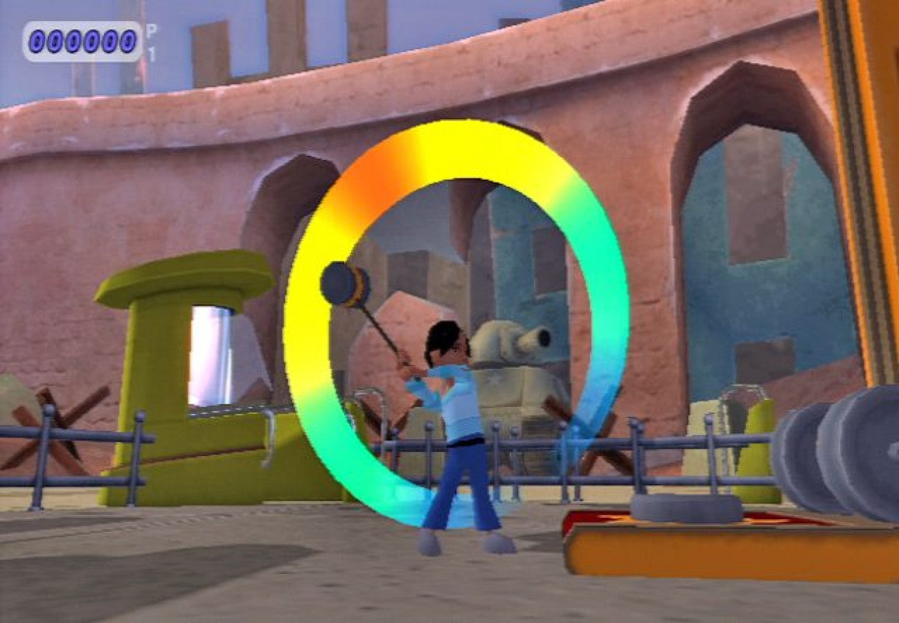 Thrillville Off The Rails – PlayStation 2 (PS2) video game gameplay, theme park management and simulation.