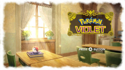 Pokemon Violet start screen for Nintendo Switch NS video game