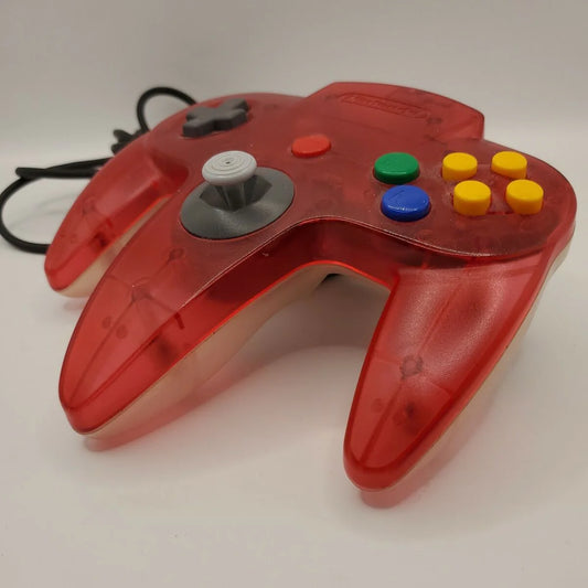OEM N64 Controller Clear White and Red Nintendo accessory