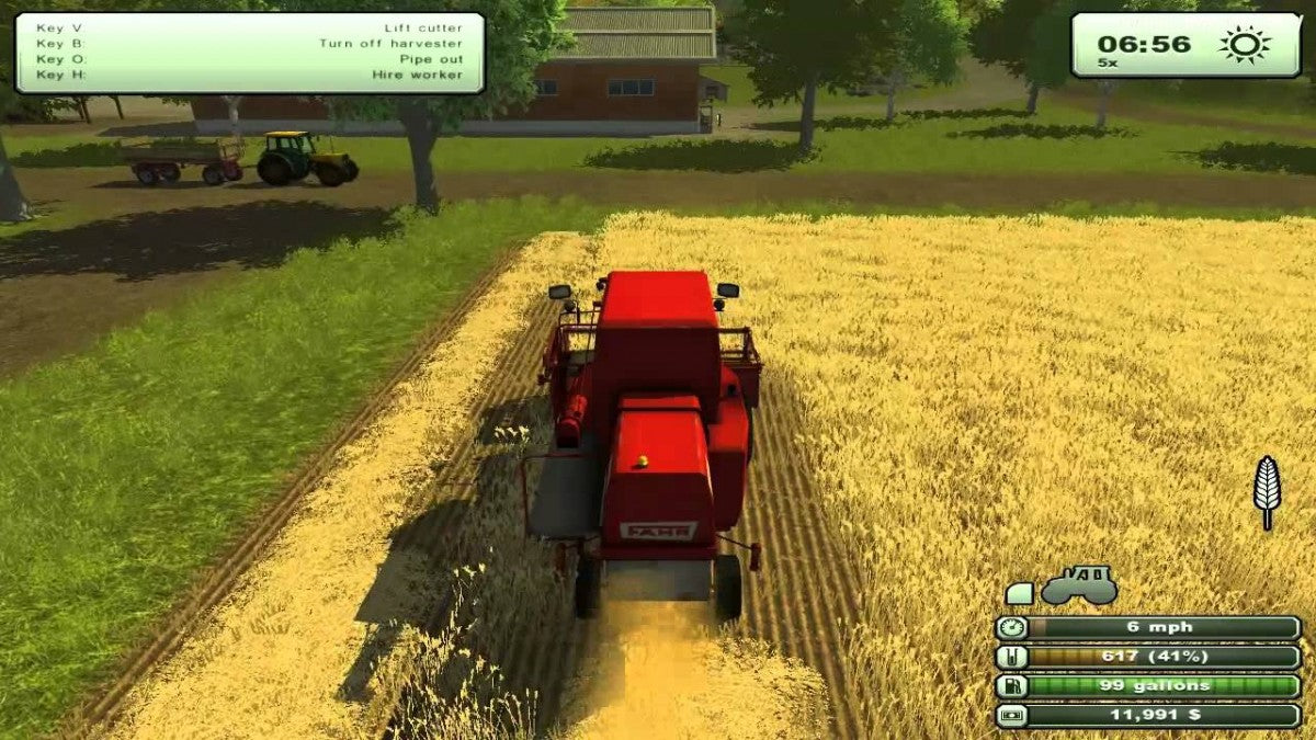 Farming Simulator gameplay for PlayStation 3 (PS3) farming video game 