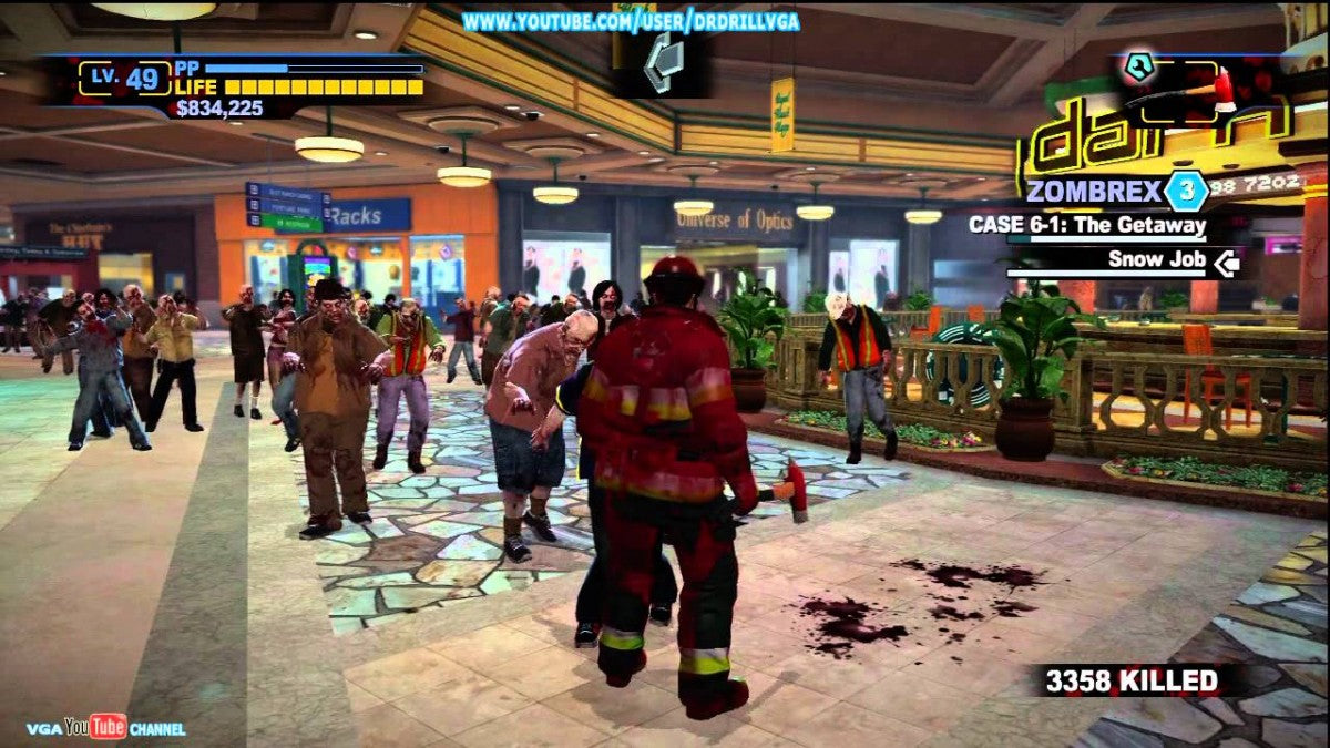 Dead Rising 2 Off the Record Xbox 360 game featuring open world zombie survival action as Frank West with sandbox gameplay combo weapons time based missions co op multiplayer and over the top undead combat by Capcom gameplay