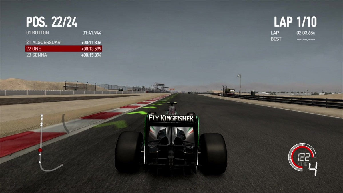 F1 2010 gameplay for Xbox 360 (X360) Formula One racing video game