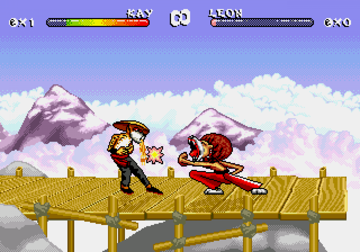 Brutal Paws of Fury Sega CD fighting game anthropomorphic animal martial artists one on one arcade combat cartoon style characters combo attacks versus multiplayer GameTek retro gaming Sega CD software video game title gameplay