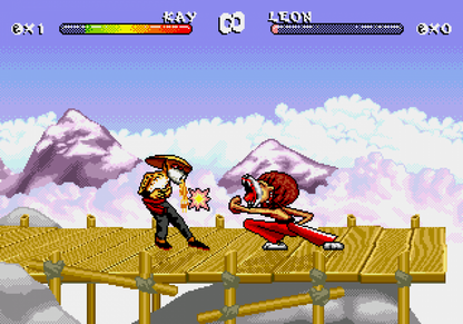 Brutal Paws of Fury Sega CD fighting game anthropomorphic animal martial artists one on one arcade combat cartoon style characters combo attacks versus multiplayer GameTek retro gaming Sega CD software video game title gameplay
