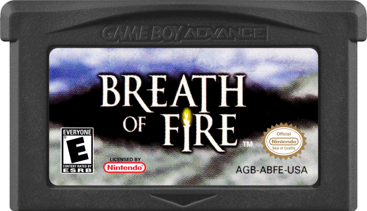 Breath Of Fire game cartridge for Game Boy Advance GBA video game