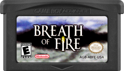 Breath Of Fire game cartridge for Game Boy Advance GBA video game