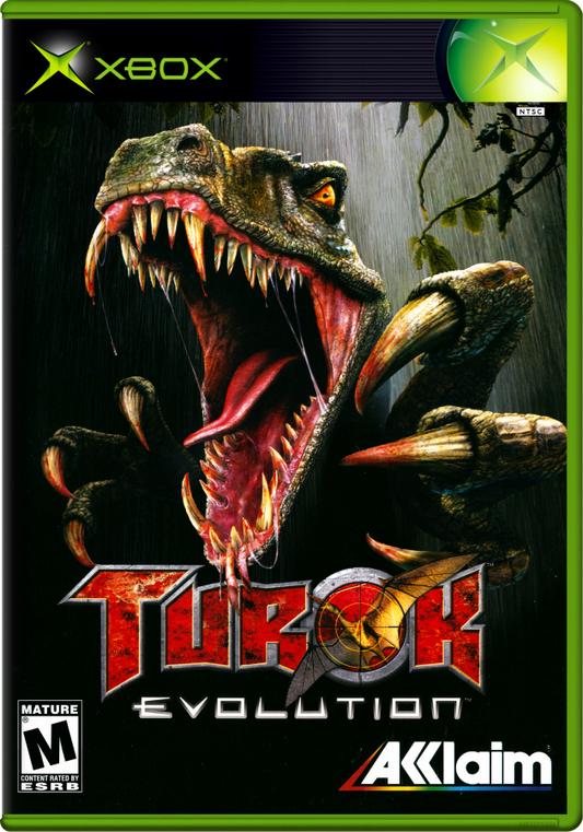 Turok Evolution – Xbox (XBOX) Front Cover Art Video Game 