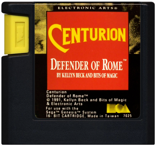 Centurion Defender of Rome Sega Genesis retro video game strategy simulation cartridge (1991)