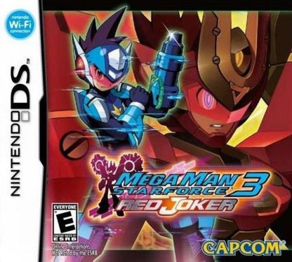 Mega Man Star Force 3: Red Joker cover art for Nintendo DS (DS) action RPG sci-fi video game