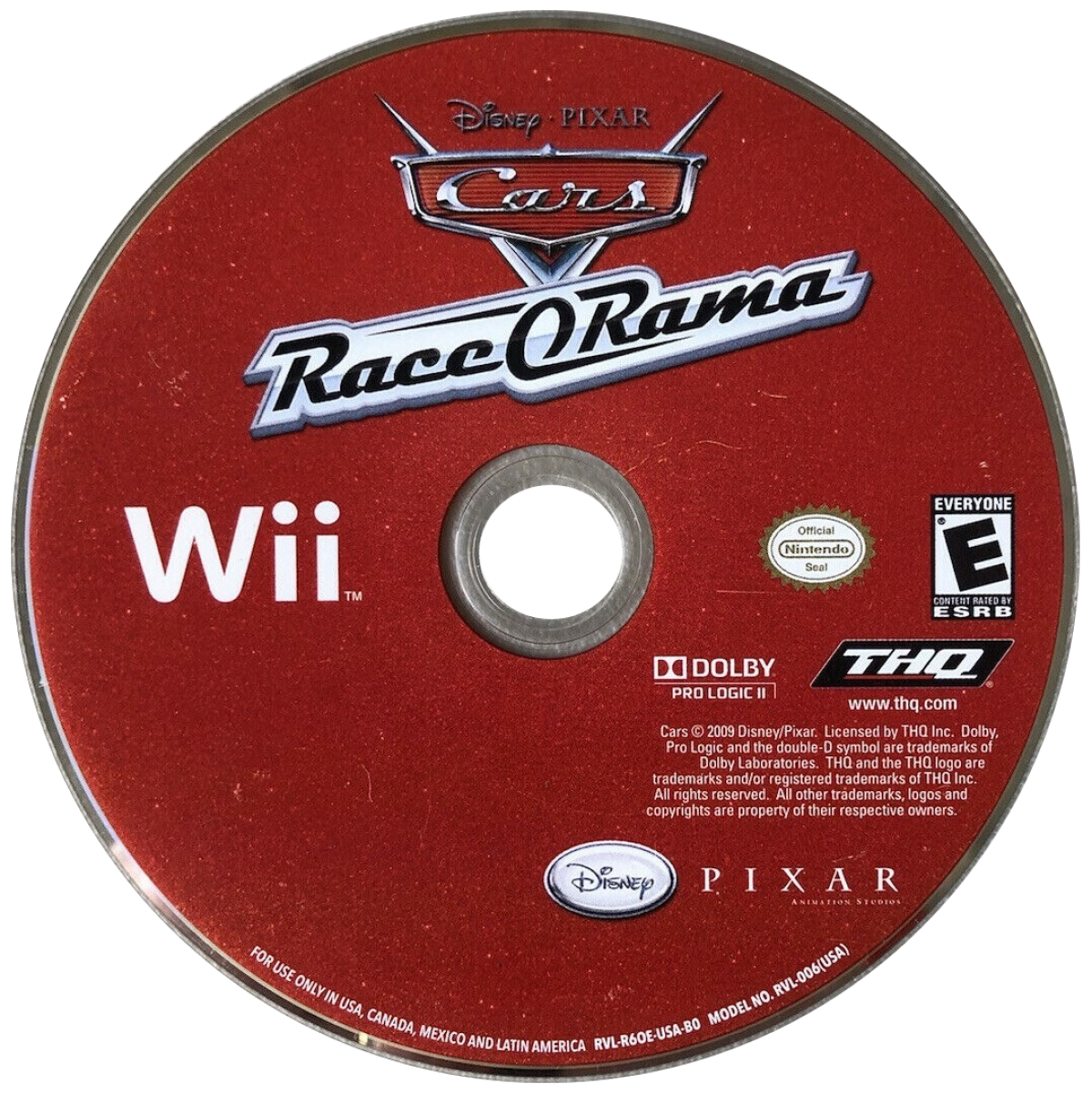 Disney Pixar Cars Race O Rama Nintendo Wii video game featuring fast paced racing gameplay iconic Cars movie characters multiplayer tracks stunts and family friendly interactive racing fun disc