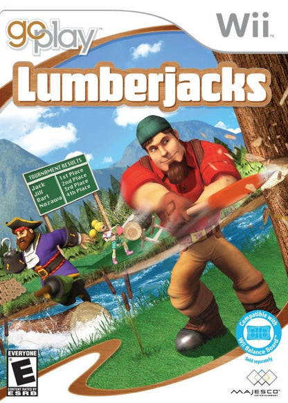 Go Play: Lumberjacks – Nintendo Wii (Wii) party mini-game sports cover art for video game