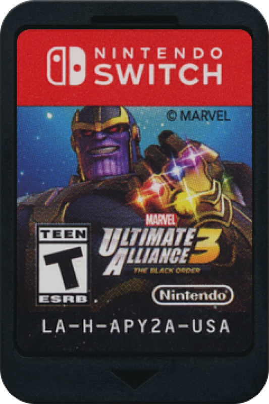 Marvel Ultimate Alliance 3 The Black Order cartridge for Nintendo Switch action RPG video game