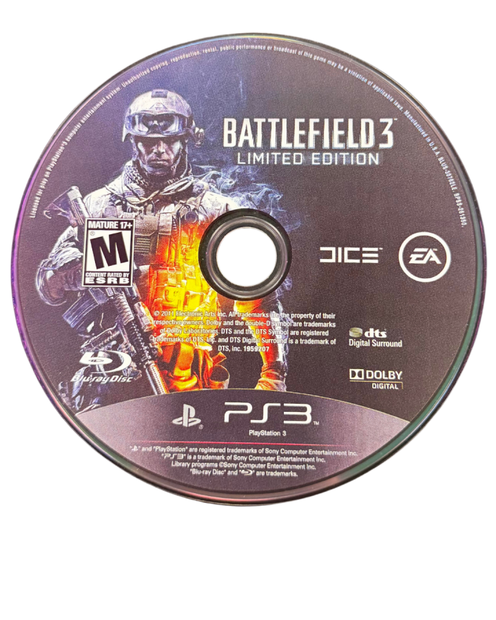 Battlefield 3 [Limited Edition] disc for PlayStation 3 (PS3) video game